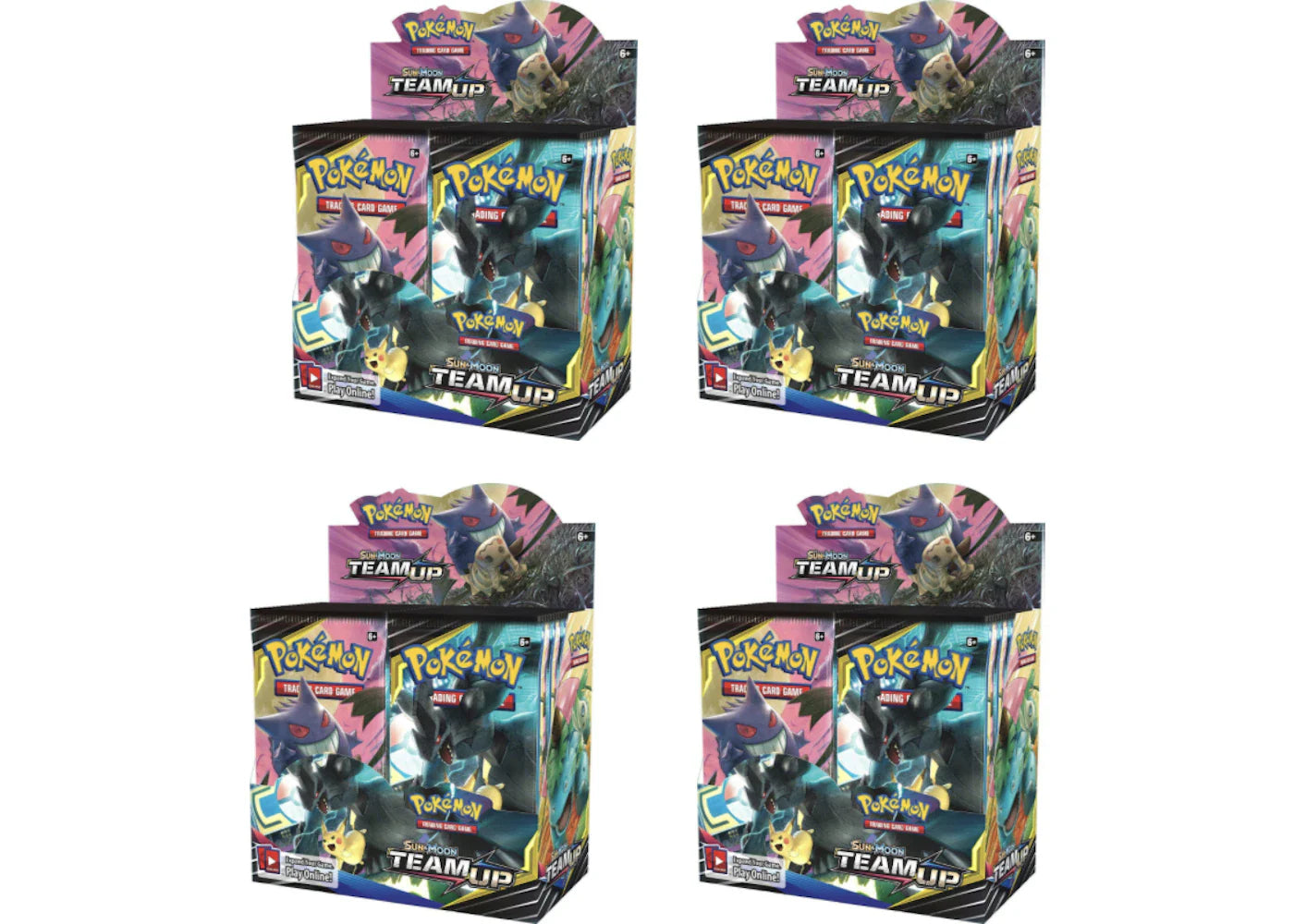 2019 Pokemon Sun & Moon Team Up Booster Box 4X Lot 2019 Pokemon Sun & Moon Team Up Booster Box 4X Lot