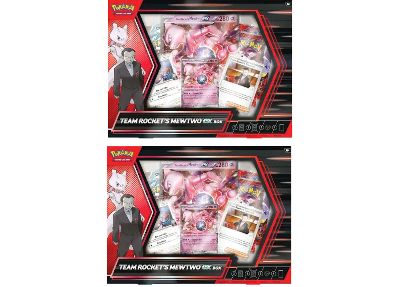 2025 Pokémon Scarlet & Violet Destined Rivals Team Rocket's Mewtwo EX Box  2x Lot