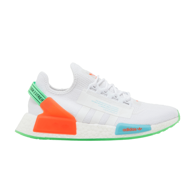 adidas gazelle silver green womens adidas NMD R1 V2 Glow White Sonic Ink