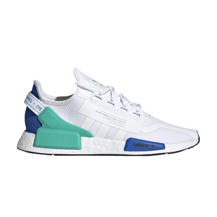 adidas gazelle silver green womens adidas NMD R1 V2 White Cyan