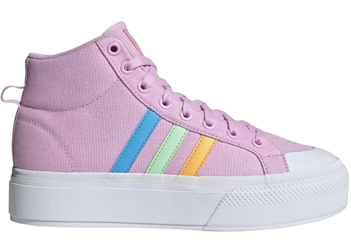 adidas Bravada Platform Mid Bliss Lilac Semi Spark Semi Green Spark  (Women's)