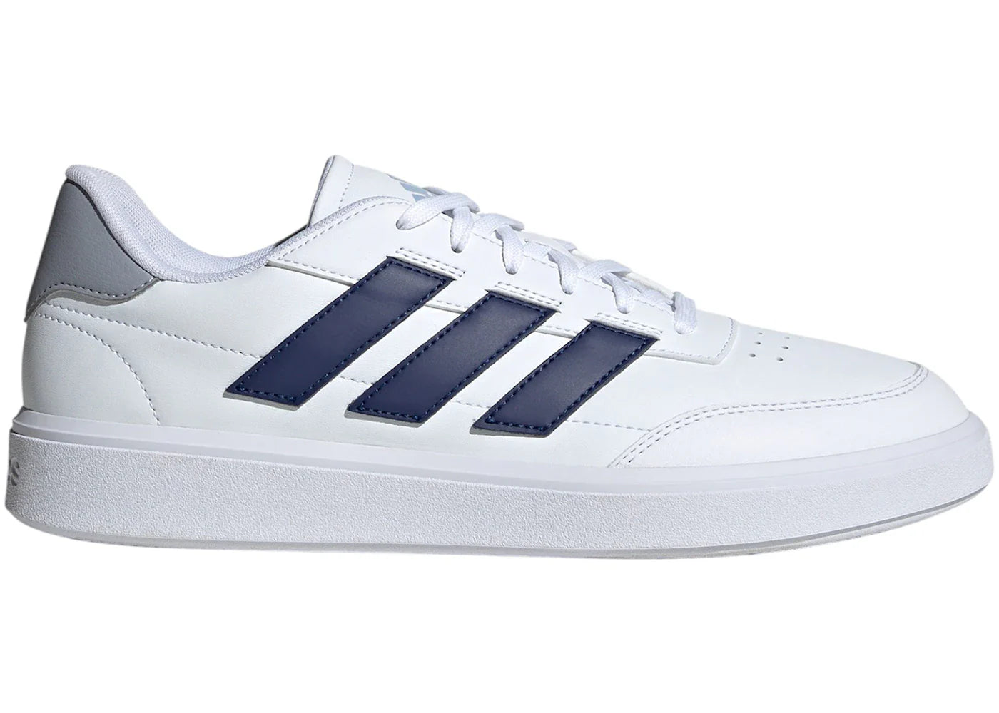 adidas Courtblock Cloud White Dark Blue Halo Silver