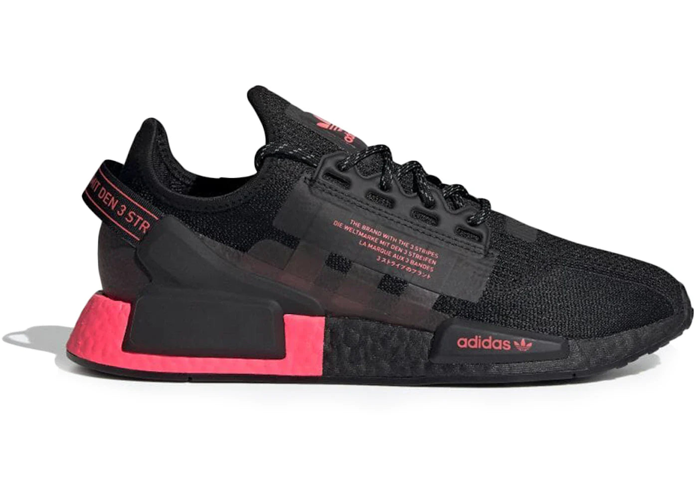 adidas NMD R1 V2 Core Black Flash Red