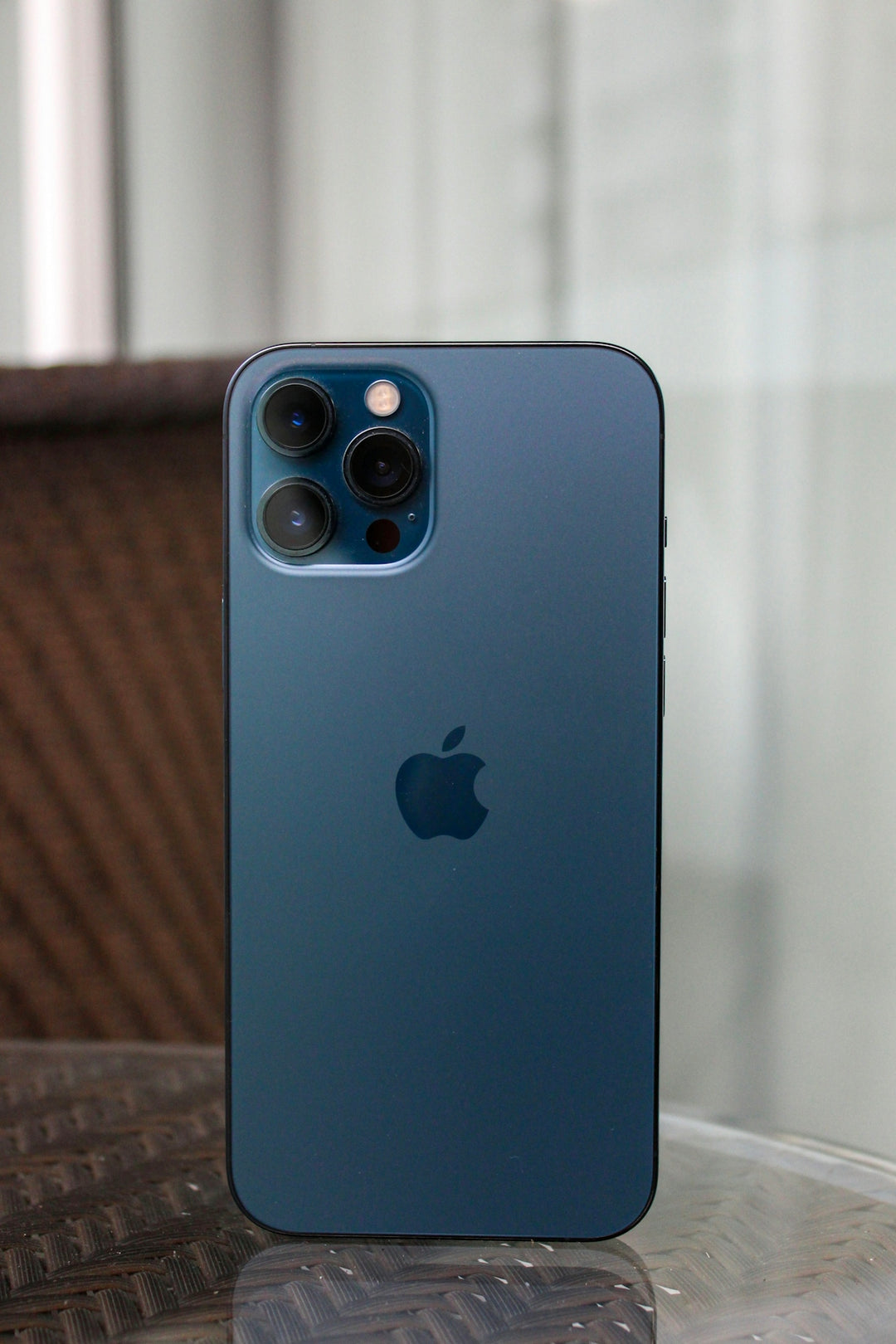 a close up of an iphone on a table