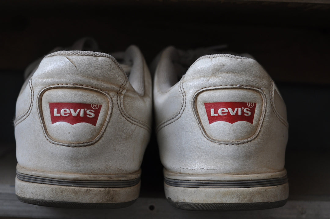 a pair of brown shoes