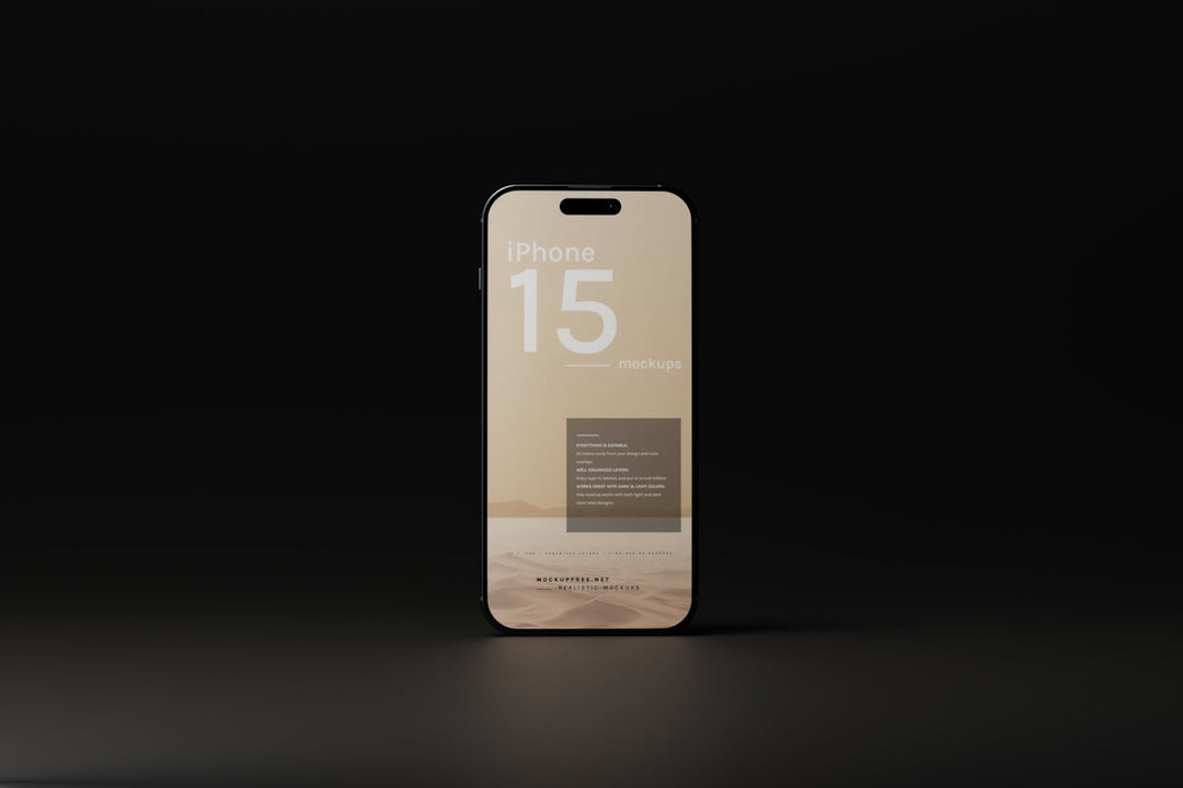 an iphone is shown with a black background