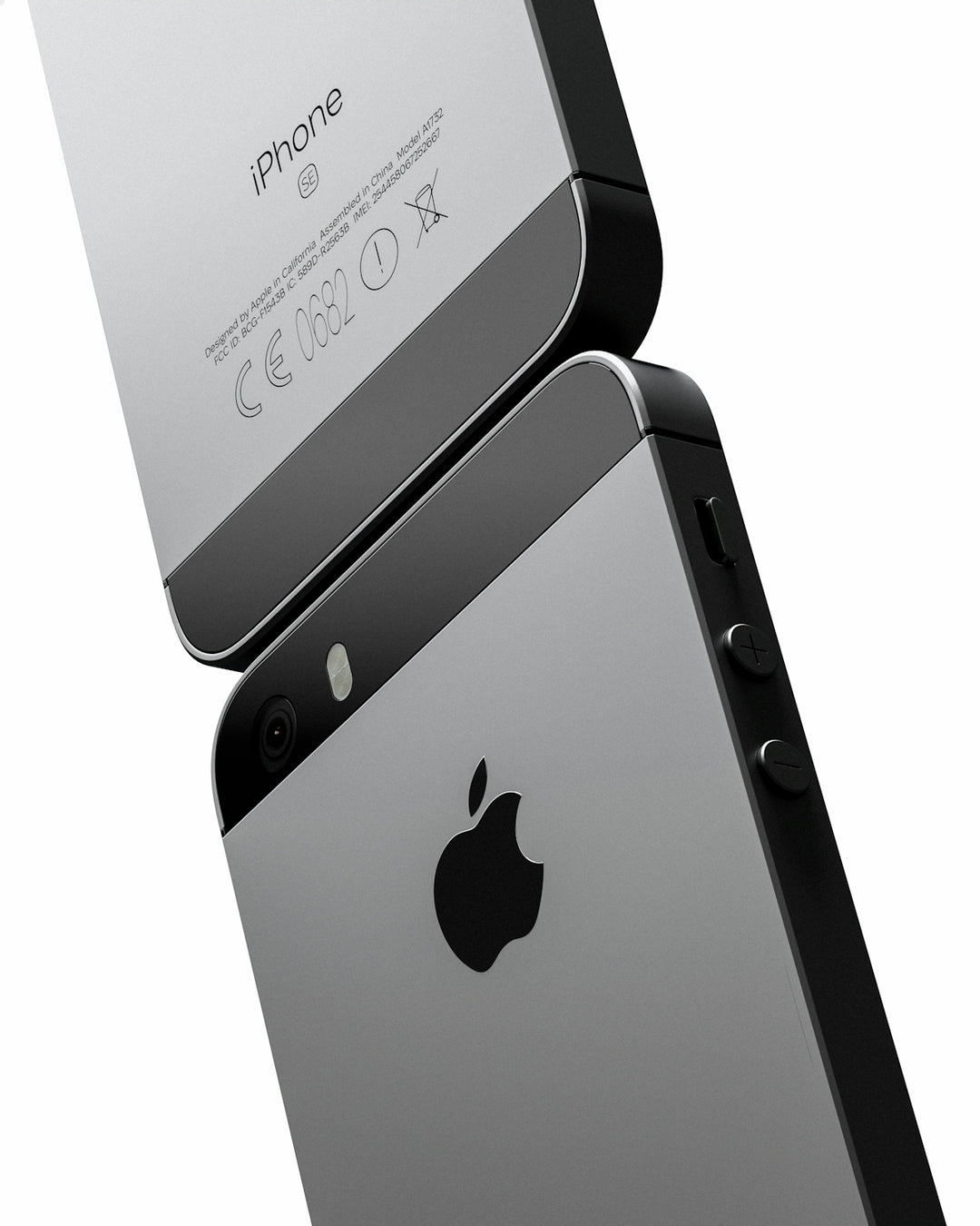 Two sleek apple iPhone 5s are shown.
