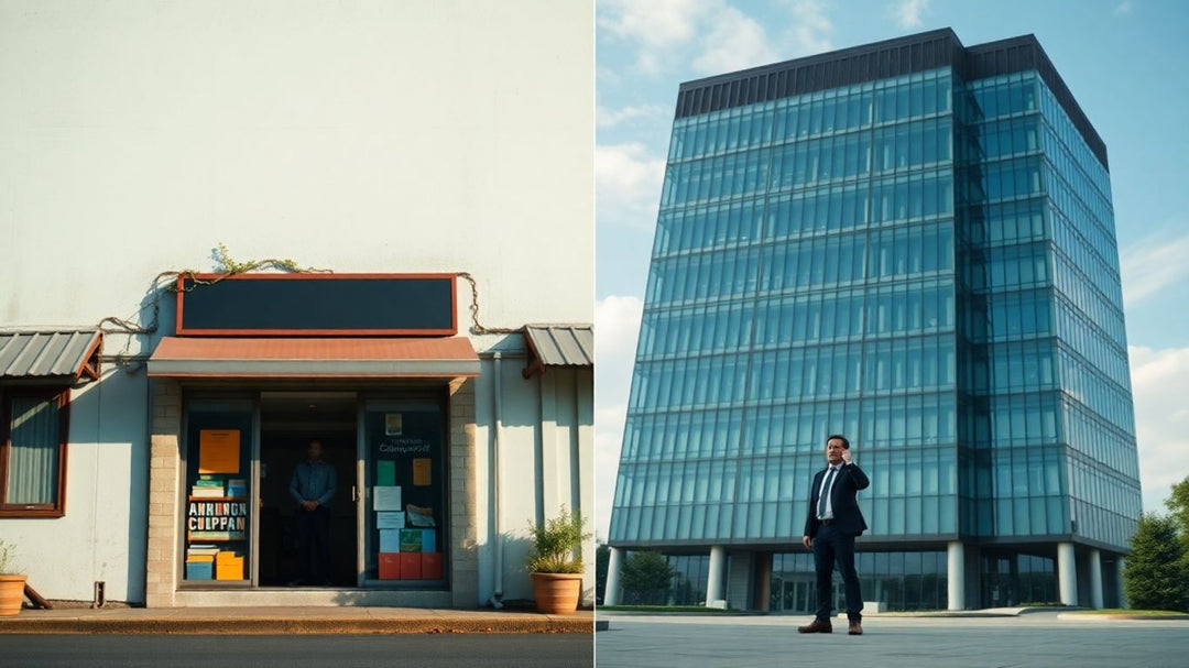 Journey from small shop to corporate empire.