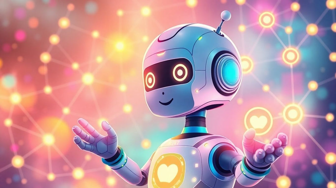 n8n के साथ AI एजेंट बनाने वाला रोबोट।