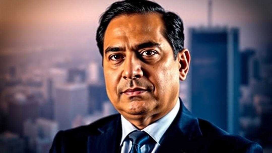 Portrait of [Harshad Mehta], India's Big Bull.