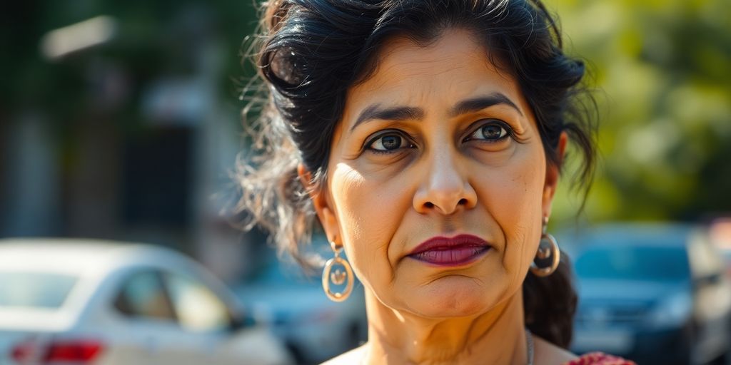 Gitanjali Babbar, a woman with a determined gaze.