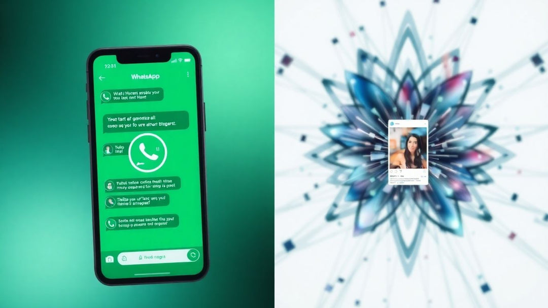 WhatsApp chat transforming into targeted advertisements.