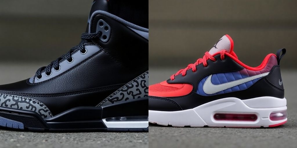 Air Jordan 3 Black Cat and Nike Air Max Muse sneakers.