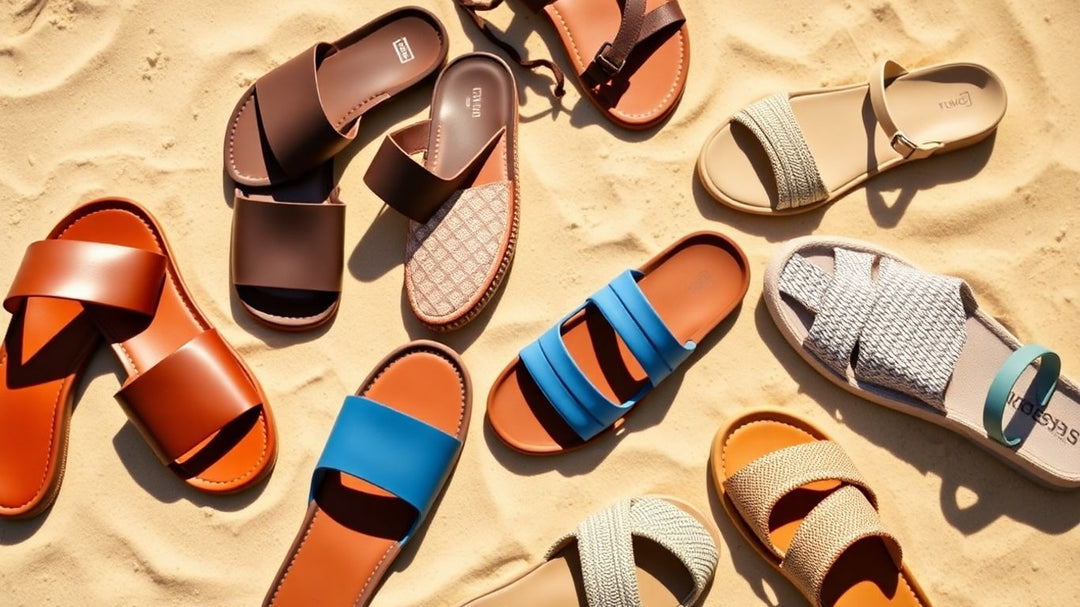 Stylish men's sandals for summer fashion.