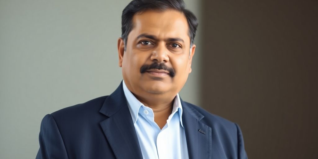 Vikramjit S Sahney in portrait, looking determined.