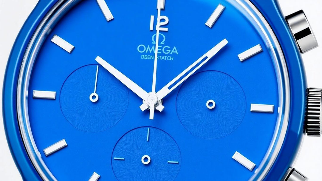 Swatch Omega MoonSwatch blue watch dial
