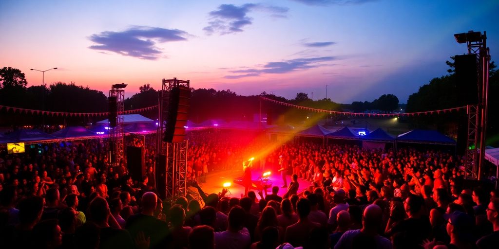 Performers and audience at GOA FEST 2022.