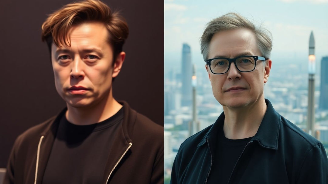 Young Elon Musk transforms into a billionaire.