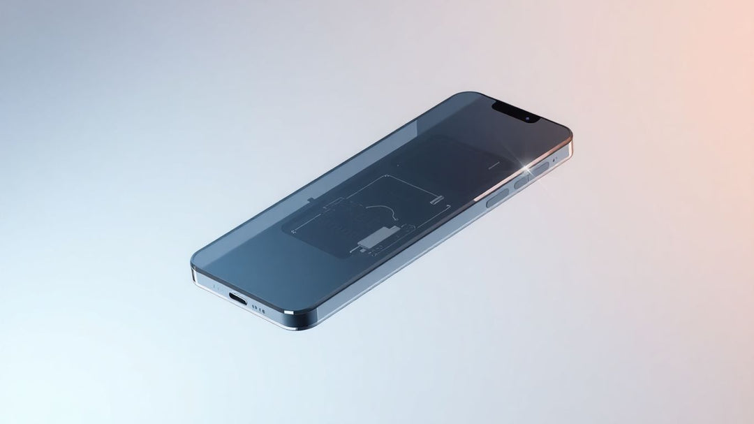 Ultra-thin iPhone with translucent casing.