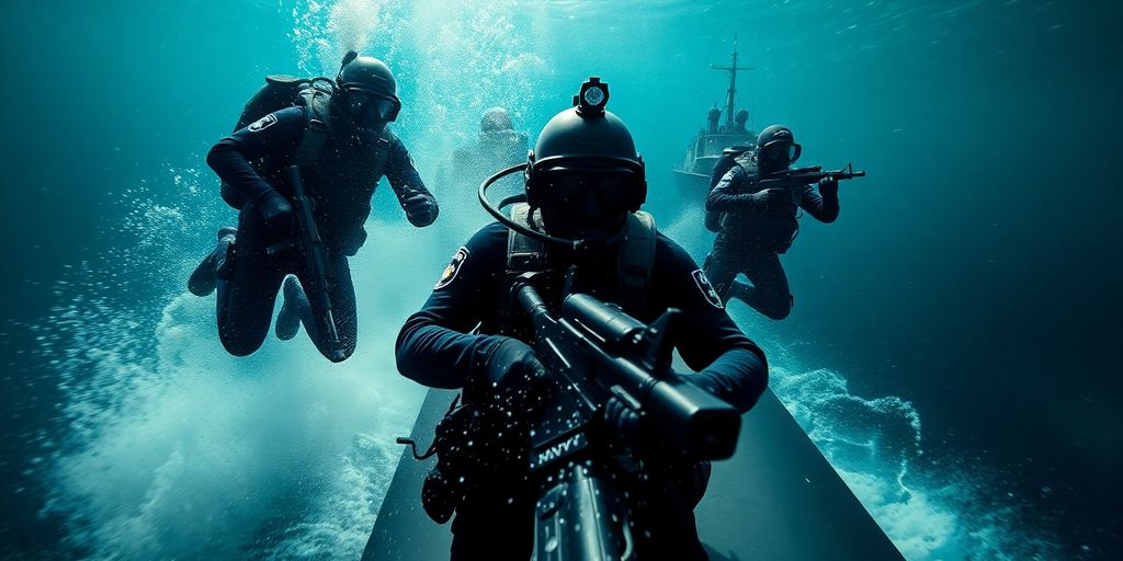 MARCOS and SEALs in action.
