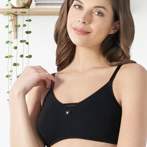 All Day Pretty Non-padded Non-wired Support Bra - Black