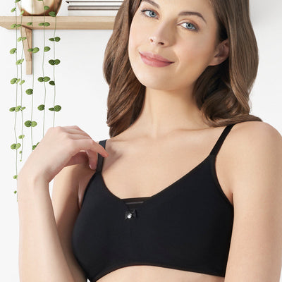 All Day Pretty Non-padded Non-wired Support Bra - Black