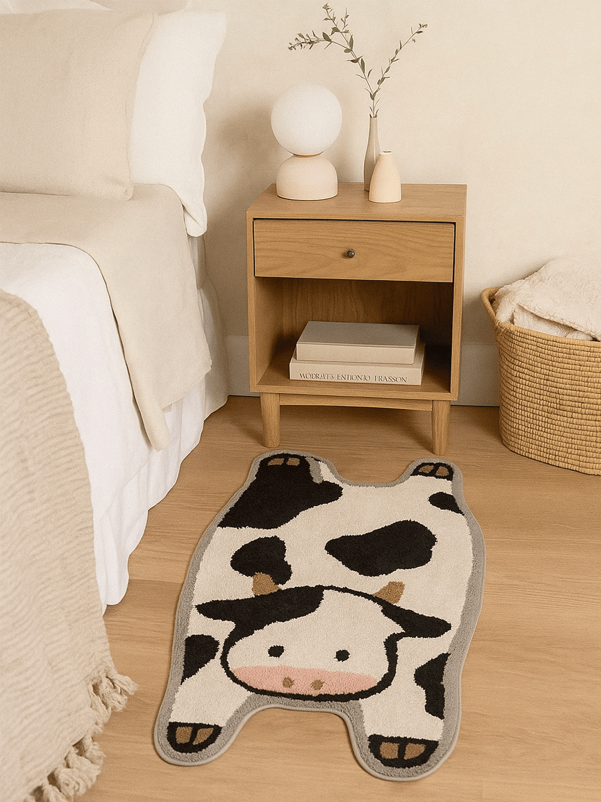 Cute Caw flat Rug