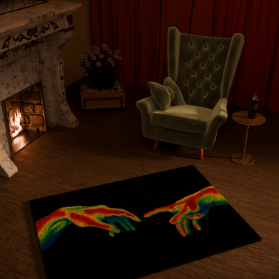 Love hands emotion Tufted Rug