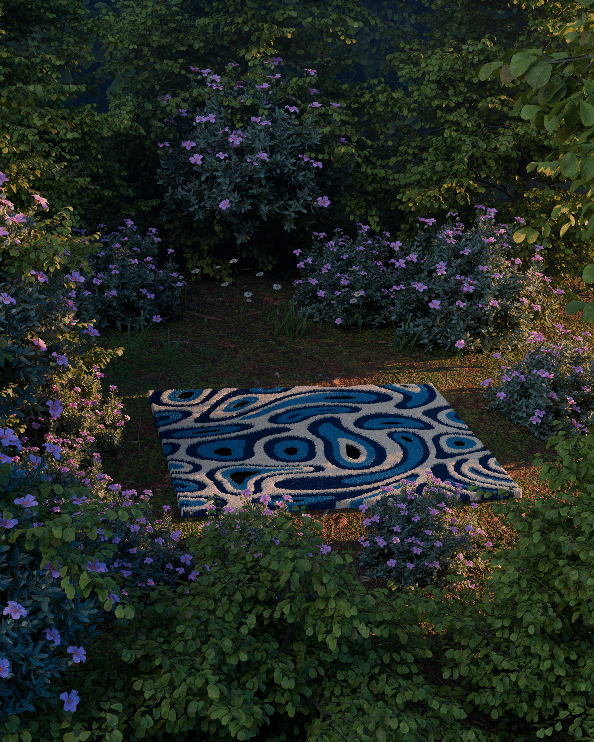 Evil Eye emotion Tufted Rug