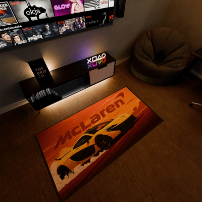 McLaren inspired Washable Rug