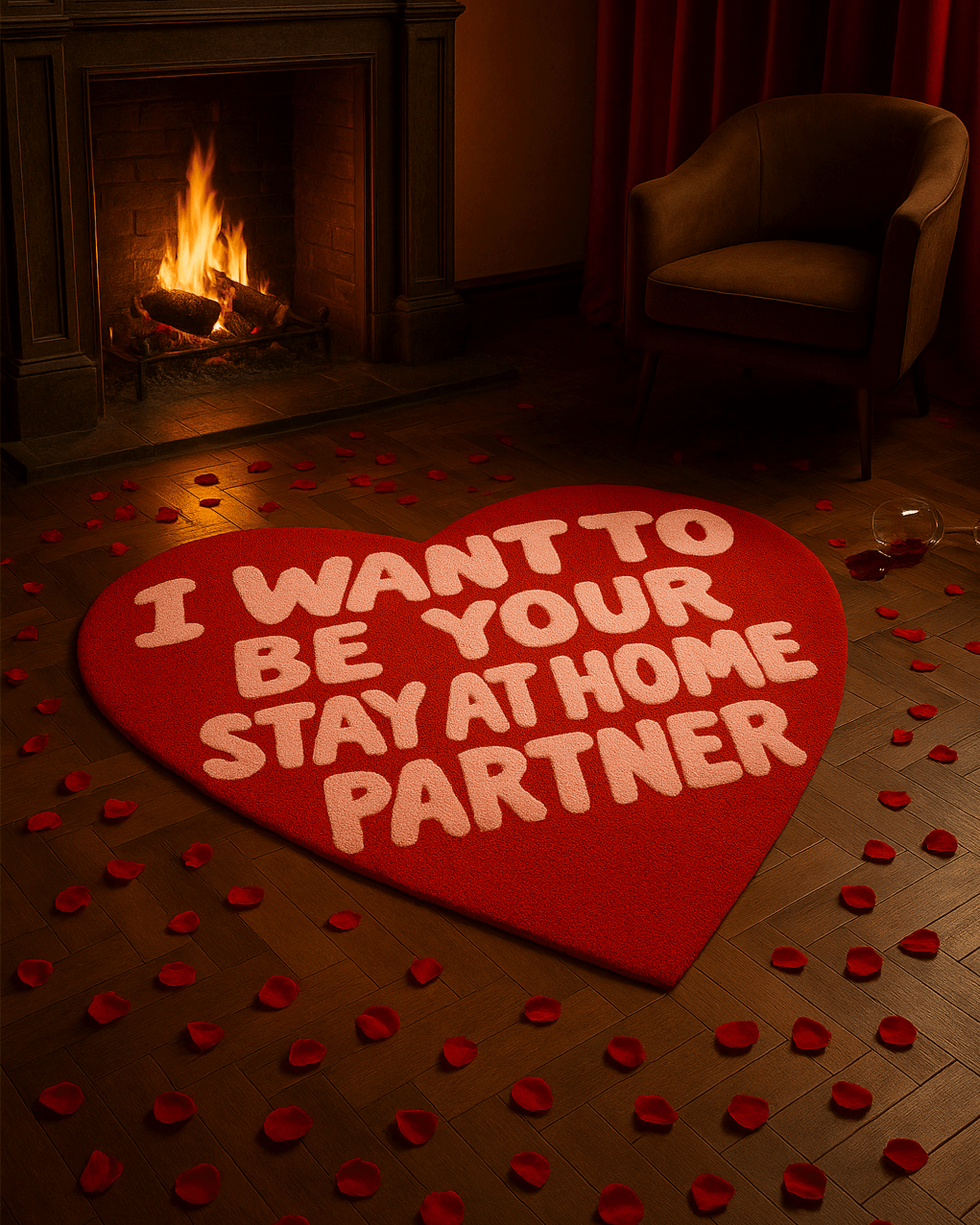 Heart emotion Tufted Rug