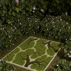 Forest trees emotion Tufted Rug