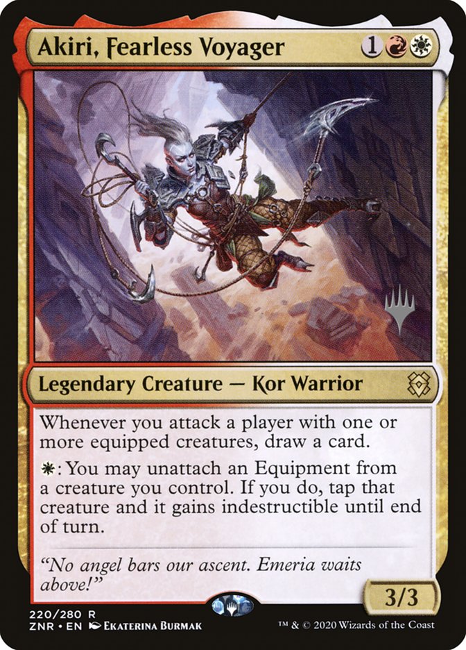 Akiri, Fearless Voyager [Promo Pack] [220p] [Zendikar Rising Promos] [Non-Foil]