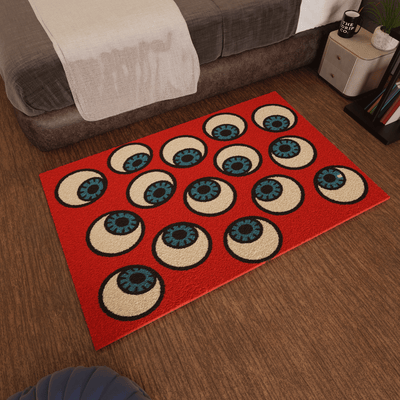Anxiety eye emotion Tufted Rug