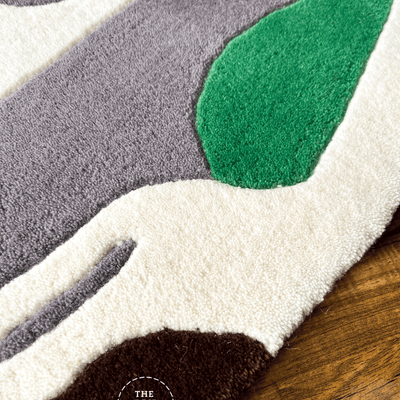 Green Custom Shoe Rug