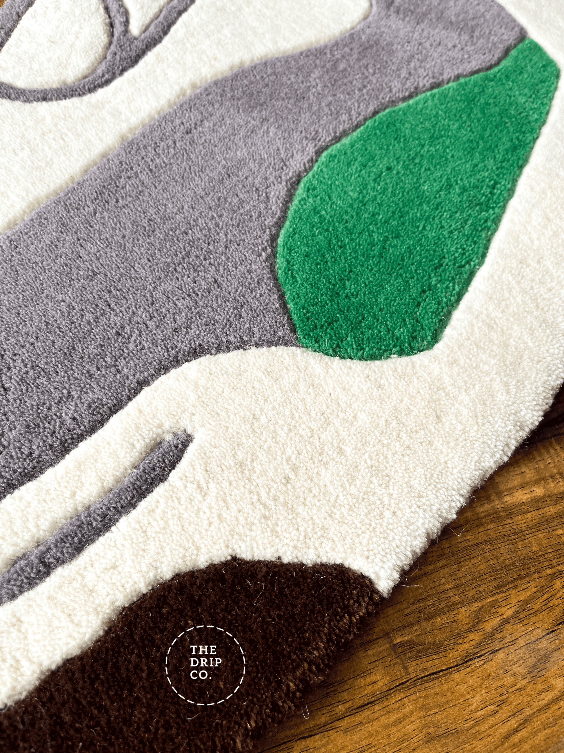 Green Custom Shoe Rug