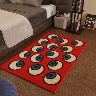 Anxiety eye emotion Tufted Rug