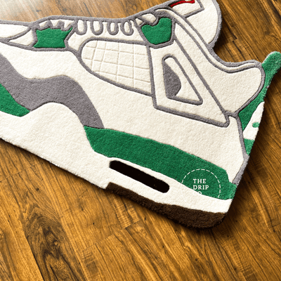 Green Custom Shoe Rug