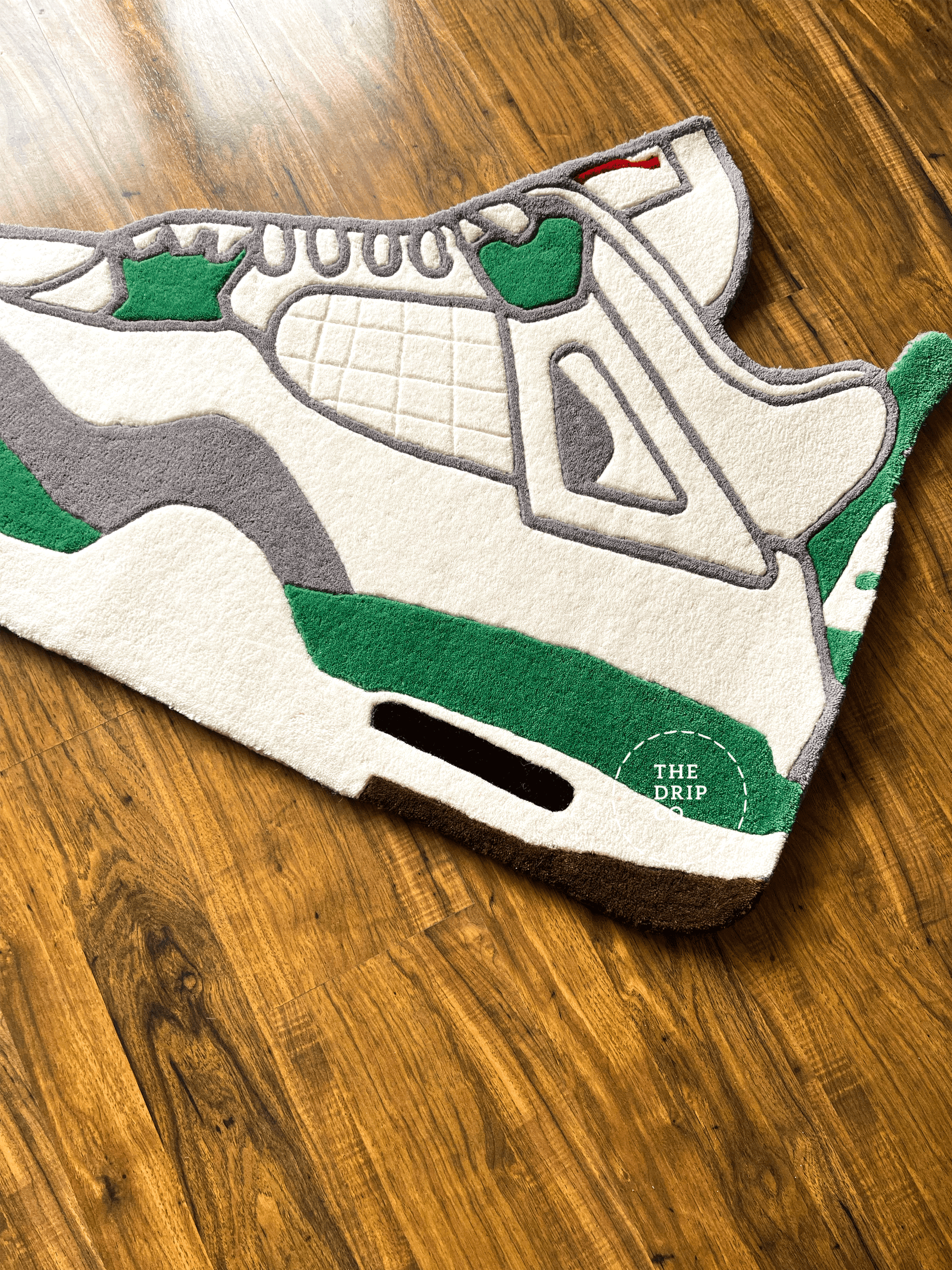 Green Custom Shoe Rug