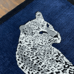 Royal White cheetah Machine Made Rug