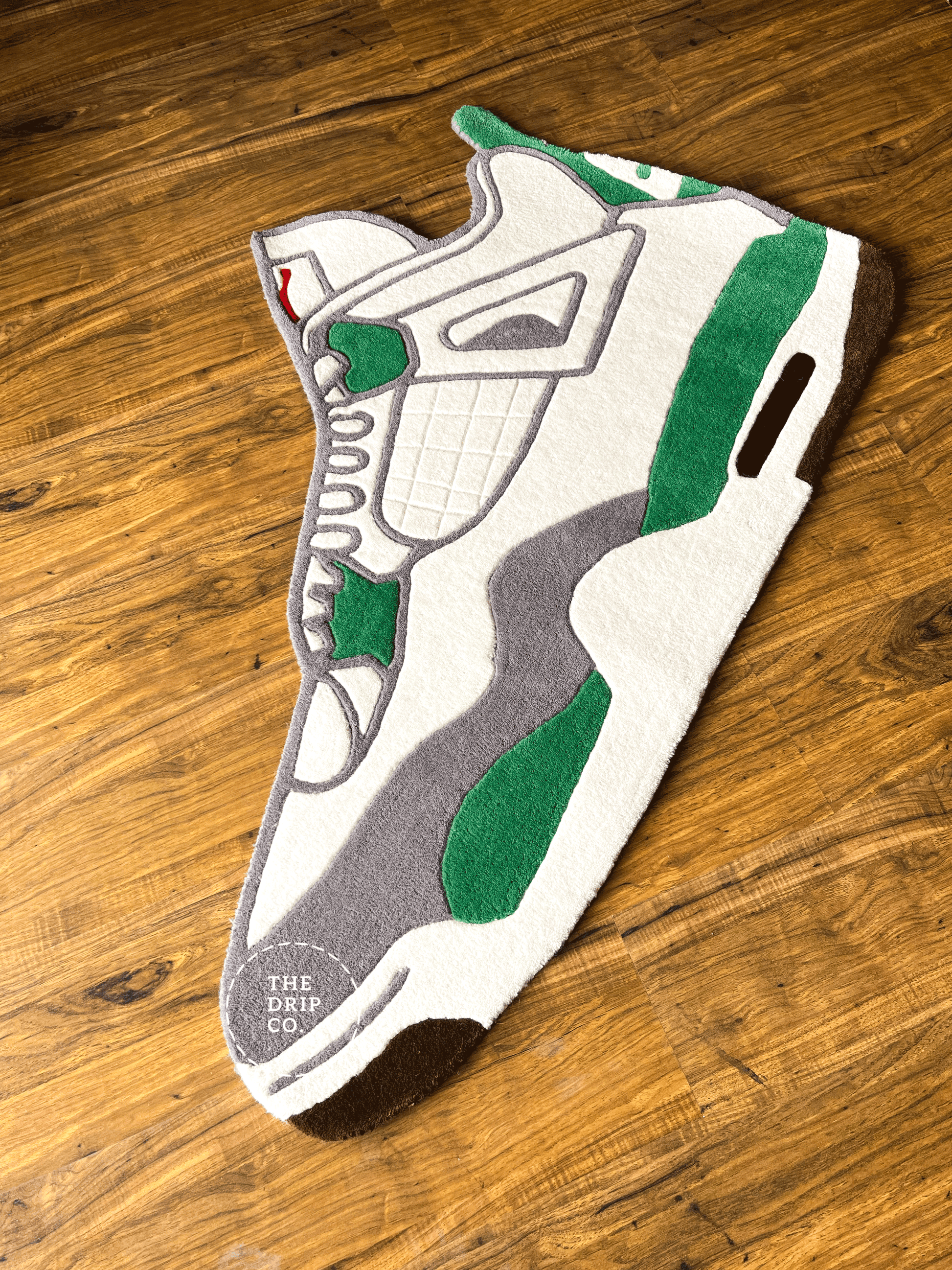 Green Custom Shoe Rug