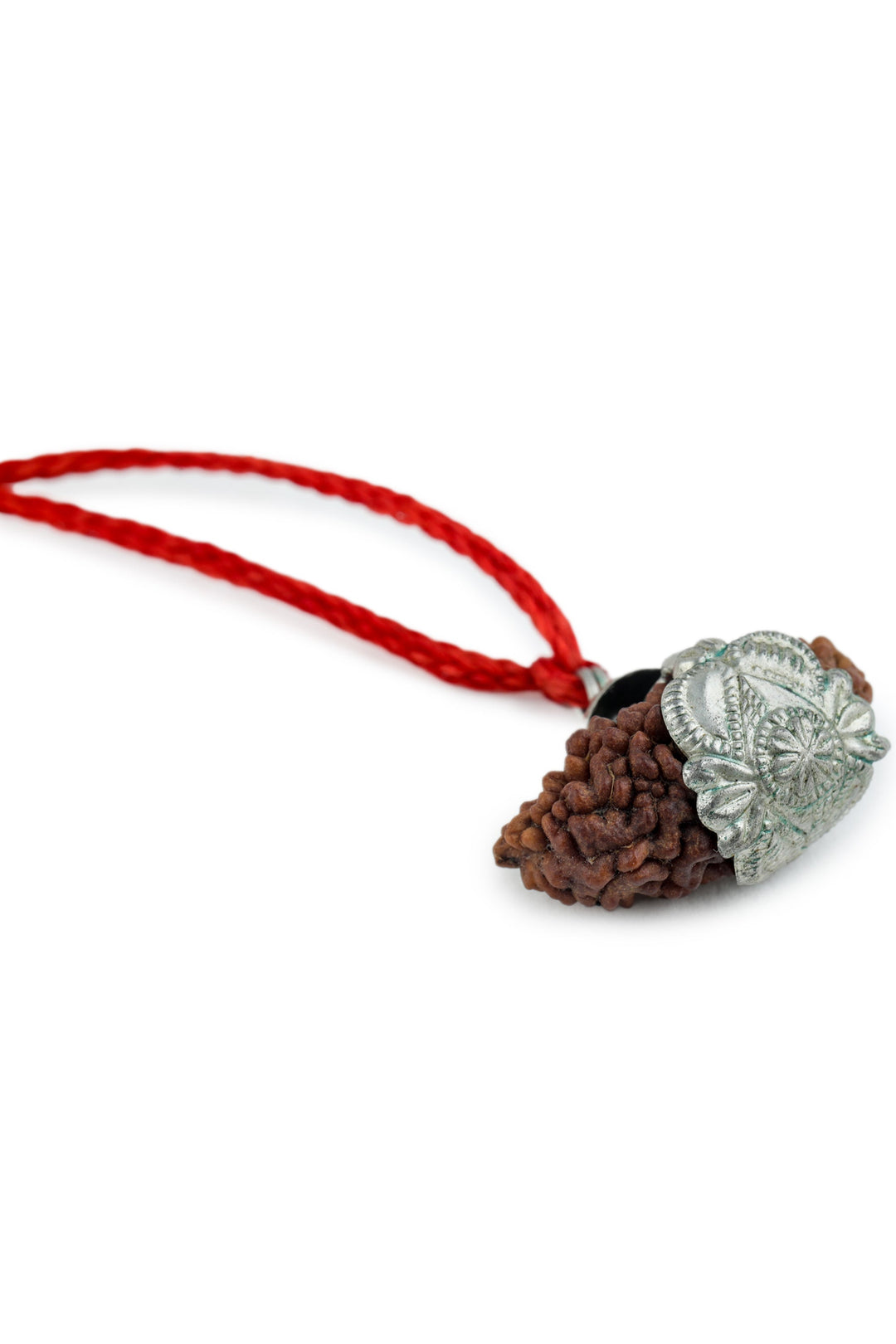 Studio Vaidik 1 mukhi Natural Rudraksha with silver cap