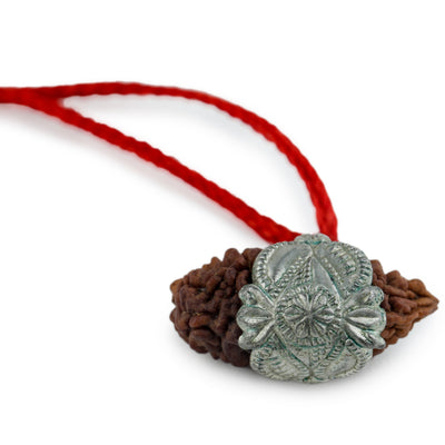 Studio Vaidik 1 mukhi Natural Rudraksha with silver cap