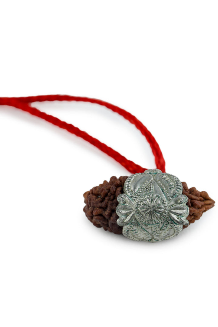 Studio Vaidik 1 mukhi Natural Rudraksha with silver cap