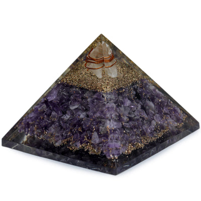 Amethyst Orgonite Feng Shui & Vastu Pyramid Decorative Showpiece