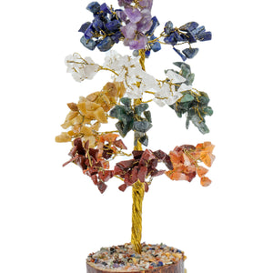 Seven Chakra Crystal Tree (Wired)- 300 chips Multicolor Height 23cm approx