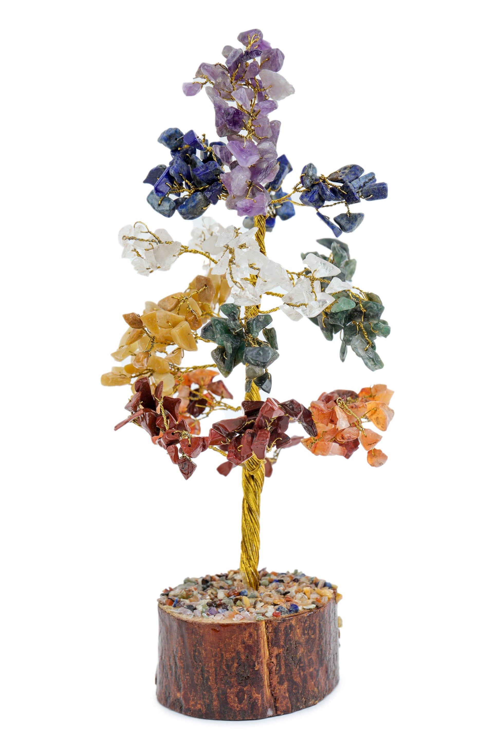 Seven Chakra Crystal Tree (Wired)- 300 chips Multicolor Height 23cm approx