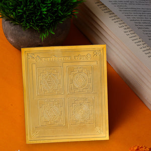 Studio Vaidik Swastik Yantra (Panchdhatu, gold plated)