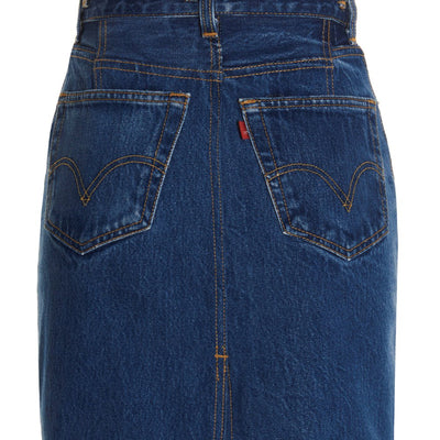Re/Done Double Waisted Pencil Re Done X Levis Skirt