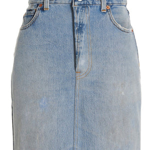 Re/Done Double Waisted Pencil Re Done X Levis Skirt